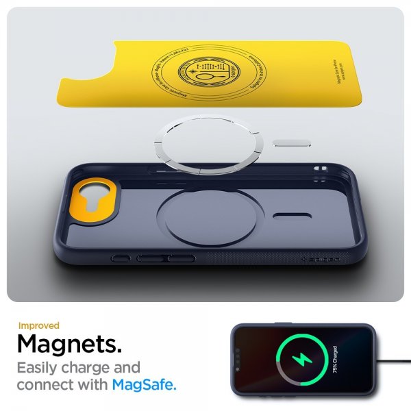 Spigen iPhone 16/17 -kuori Nano Pop MagFit Blueberry Navy