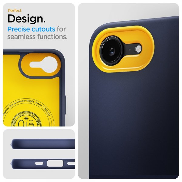 Spigen iPhone 16/17 -kuori Nano Pop MagFit Blueberry Navy