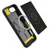 Spigen iPhone 16/17 -kuori Rugged Armor MagFit mattamusta