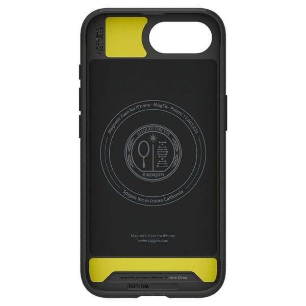 Spigen iPhone 16/17 -kuori Rugged Armor MagFit mattamusta
