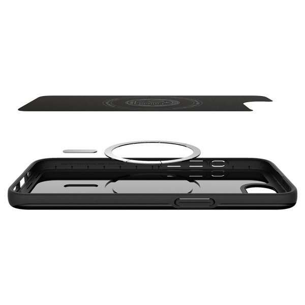 Spigen iPhone 16e/17e Thin Fit MagFit -kuori, musta