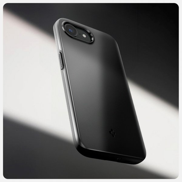 Spigen iPhone 16e/17e Thin Fit MagFit -kuori, musta