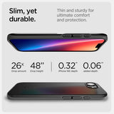 Spigen iPhone 16e/17e Thin Fit MagFit -kuori, musta