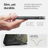 Spigen iPhone 16e/17e Suojakuori Tough Armor MagFit Frost Black