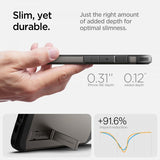 Spigen iPhone 16/17 -kuori, Tough Armor MagFit, Gunmetal