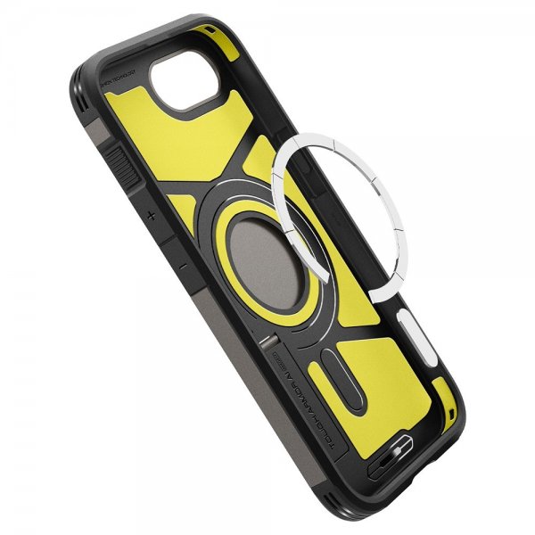 Spigen iPhone 16/17 -kuori, Tough Armor MagFit, Gunmetal