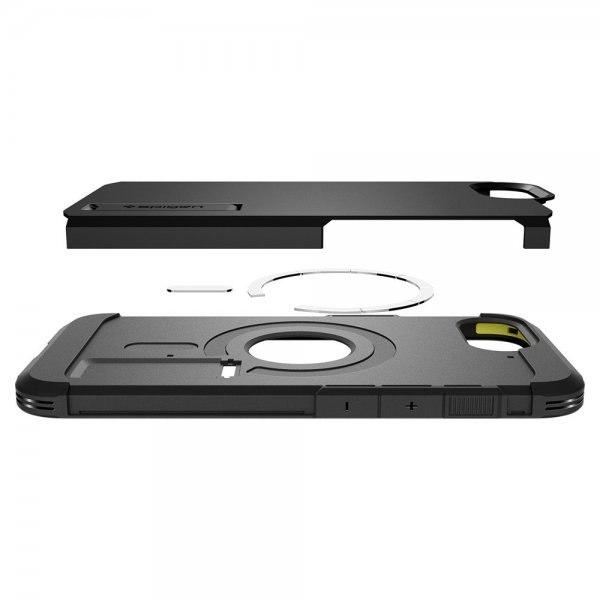 Spigen iPhone 16/17 -suojakuori Tough Armor MagFit, musta