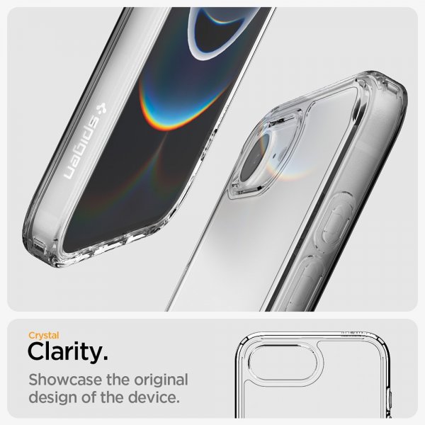 Spigen iPhone 16/17 Ultra Hybrid Crystal Clear -kuori
