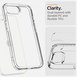 Spigen iPhone 16/17 Ultra Hybrid Crystal Clear -kuori
