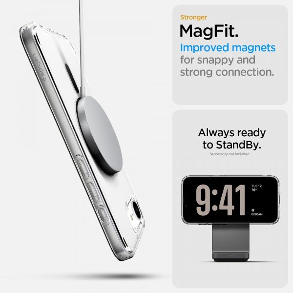 Spigen iPhone 16/17 -suojakuori Ultra Hybrid MagFit Carbon Fiber