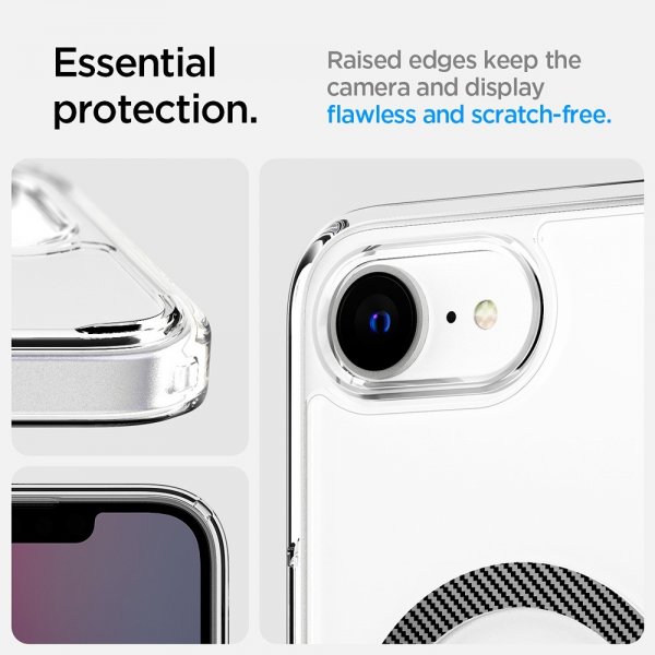 Spigen iPhone 16/17 -suojakuori Ultra Hybrid MagFit Carbon Fiber