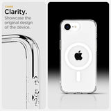 Spigen iPhone 16/17 Ultra Hybrid MagFit Clear White -kuori