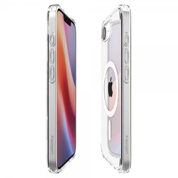 Spigen iPhone 16/17 Ultra Hybrid MagFit Clear White -kuori