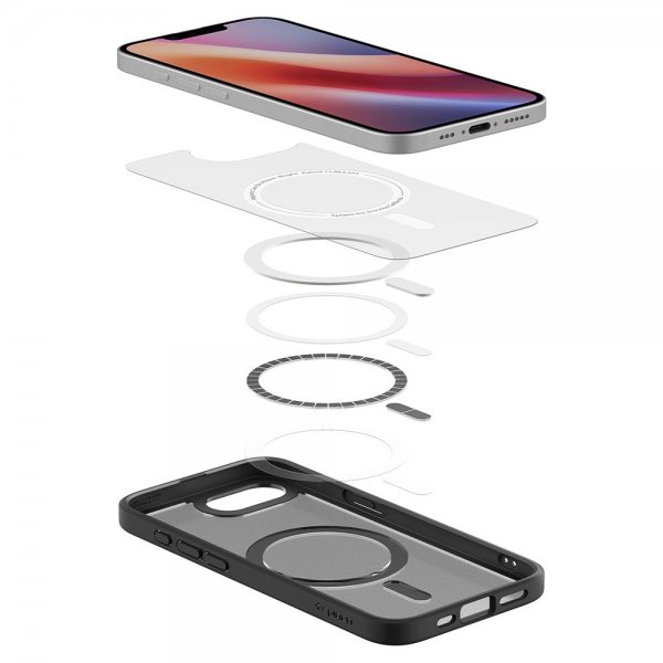 Spigen iPhone 16/17 Kuori Ultra Hybrid MagFit Frost Black