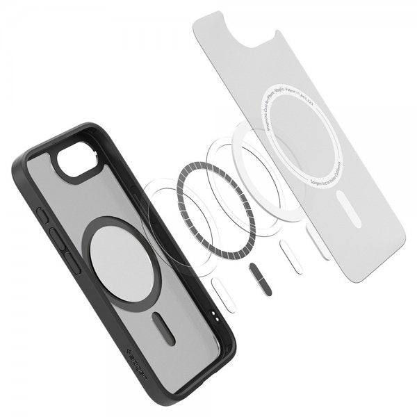 Spigen iPhone 16/17 Kuori Ultra Hybrid MagFit Frost Black