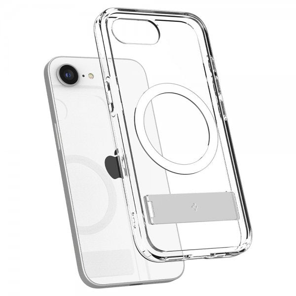 Spigen iPhone 16./17. sukupolven Ultra Hybrid S MagFit Clear White -suojakuori
