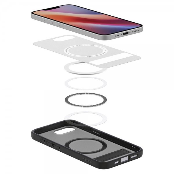 Spigen iPhone 16/17 Ultra Hybrid S MagFit Frost Black -suojakuori