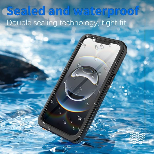 Redpepper iPhone 16e/17e Vedenkestävä IP68 Kuori Musta