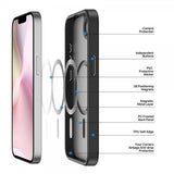 Dux Ducis iPhone 16e/17e -kuori Yind Series MagSafe Musta
