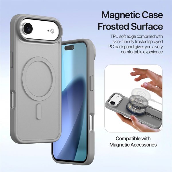 Dux Ducis iPhone Air -kotelo 2-in-1 Lawa Series MagSafe harmaa