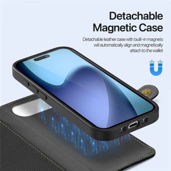 Dux Ducis iPhone Air Case 2-in-1 Lawa Series MagSafe Musta
