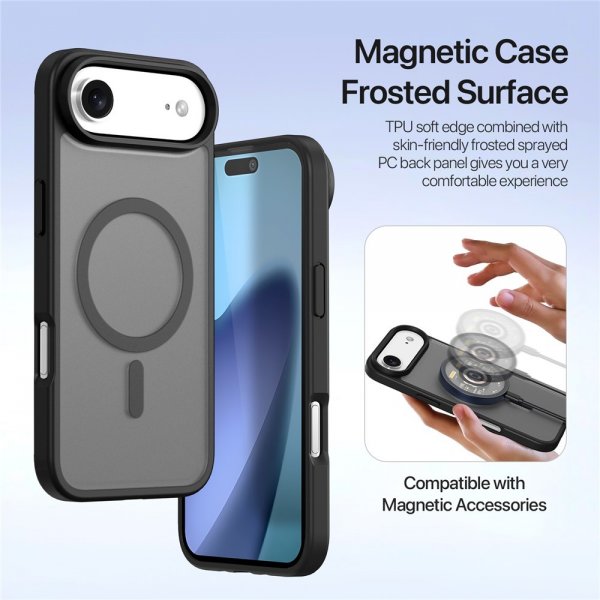 Dux Ducis iPhone Air Case 2-in-1 Lawa Series MagSafe Musta