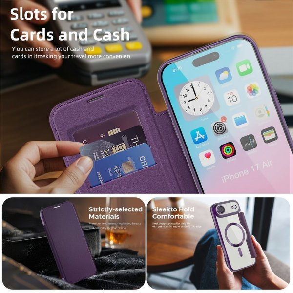 iPhone Air -kuori MagSafe, violetti