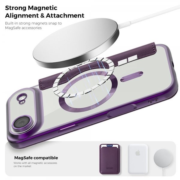 iPhone Air -kuori MagSafe, violetti