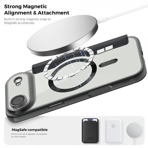 iPhone Air -kotelo MagSafella, musta