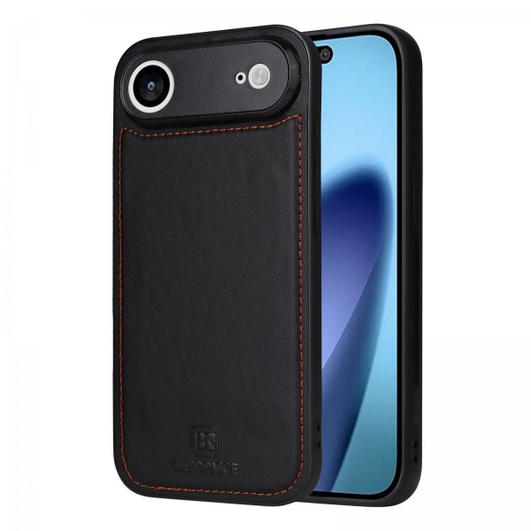 Betopnice iPhone Air -kotelo irrotettavalla kuorella 005, musta