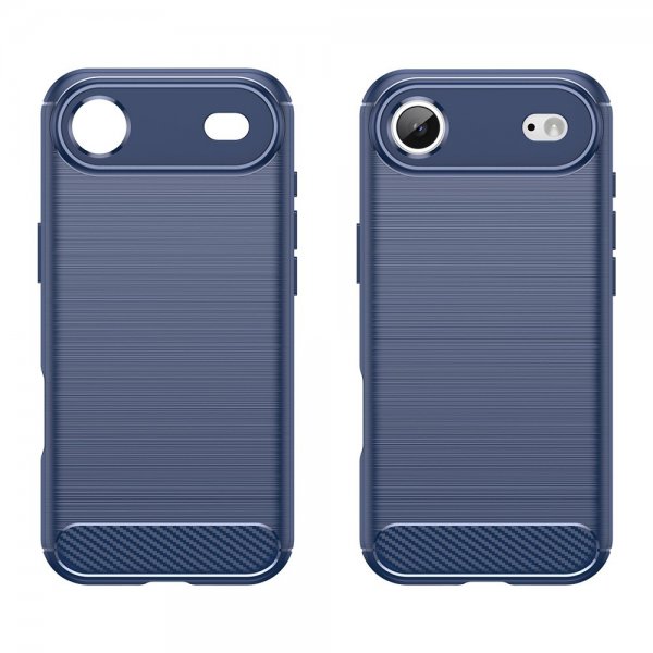 iPhone Air Kuoret Harjattu Hiilikuitukuvio Sininen