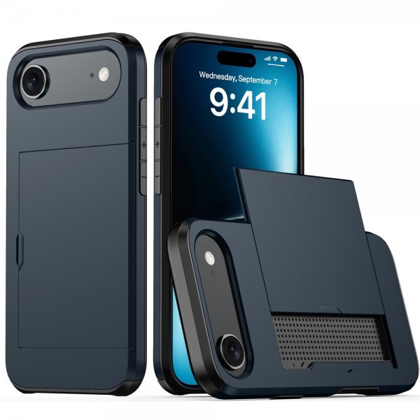 iPhone Air Kuoret Card Slide Sininen