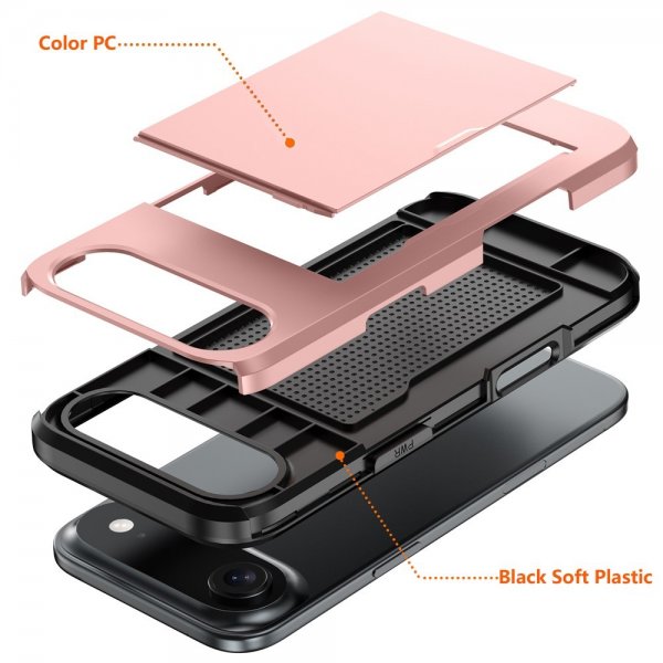 iPhone Air Kuoret Card Slide Sininen