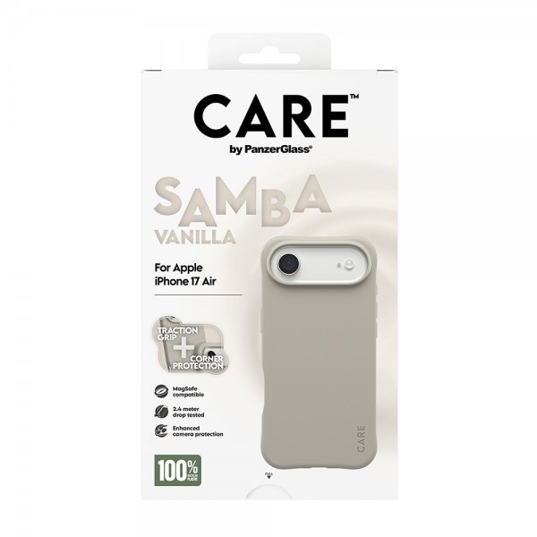 CARE by PanzerGlass iPhone Air -kuori Samba MagSafe Vanilla