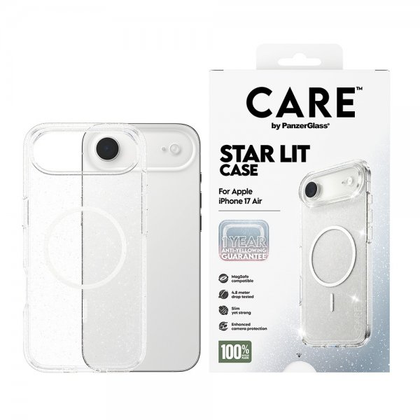 CARE by PanzerGlass iPhone Air -kotelo, Star Lit, MagSafe