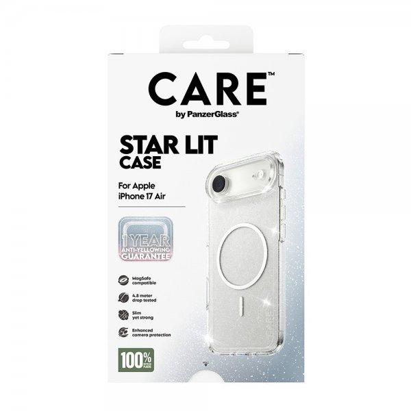 CARE by PanzerGlass iPhone Air -kotelo, Star Lit, MagSafe
