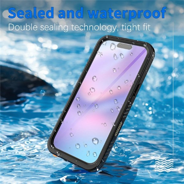 Redpepper iPhone Air Vedenkestävä IP68-kuori Musta
