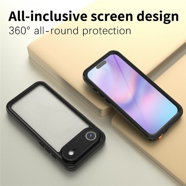 Redpepper iPhone Air Vedenkestävä IP68-kuori Musta