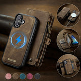 CaseMe iPhone 17 -kotelo 008-sarja, irrotettava kuori, ruskea
