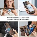 CaseMe iPhone 17 -kotelo 008-sarja, irrotettava kuori, ruskea