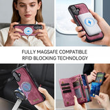 CaseMe iPhone 17 -kotelo 008-sarja, irrotettava kuori, punainen