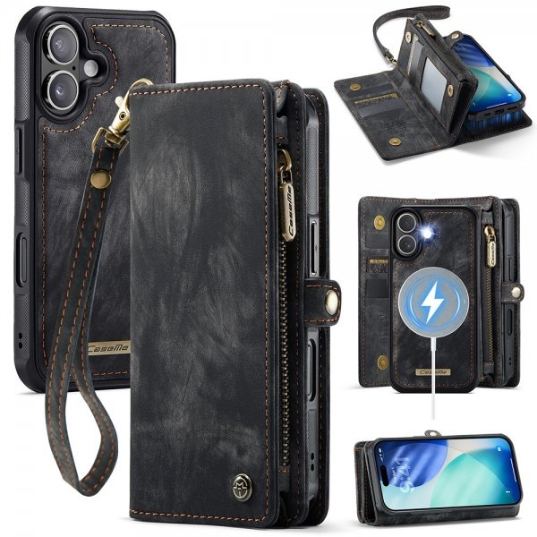 CaseMe iPhone 17 -kotelo 008 Series Irrotettava kuori Musta