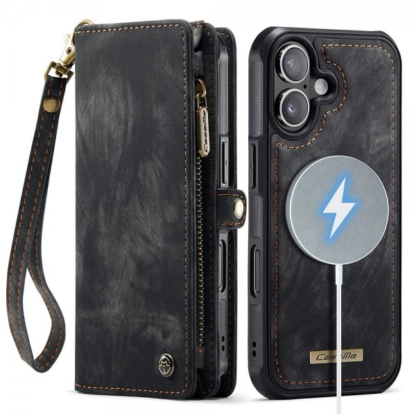 CaseMe iPhone 17 -kotelo 008 Series Irrotettava kuori Musta