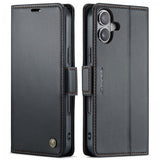 CaseMe iPhone 17 -kotelo 023 Series Musta