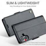CaseMe iPhone 17 -kotelo 023 Series Musta