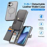 Dux Ducis iPhone 17 -suojakuori 2-in-1 Lawa Series MagSafe harmaa