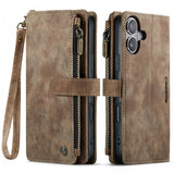 CaseMe iPhone 17 -kotelo C30 Series Ruskea