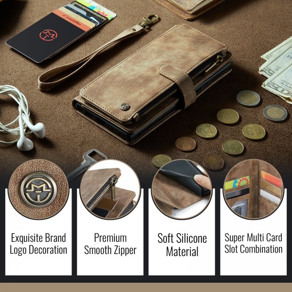 CaseMe iPhone 17 -kotelo C30 Series Ruskea