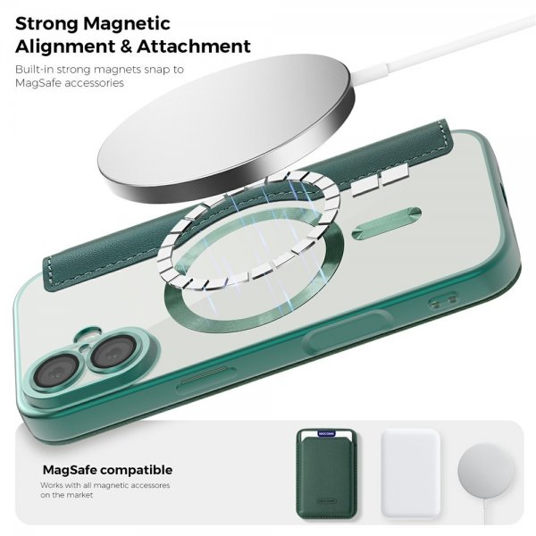 iPhone 17 Kotelo MagSafe Vihreä