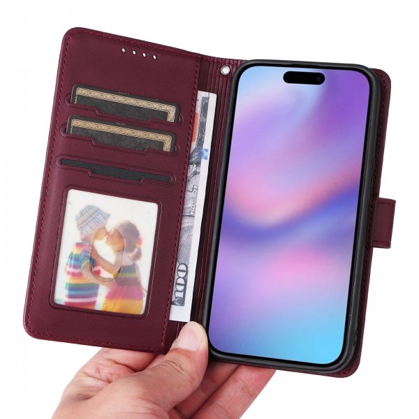 Betopnice iPhone 17 -kotelo irrotettavalla kuorella 005 Punainen